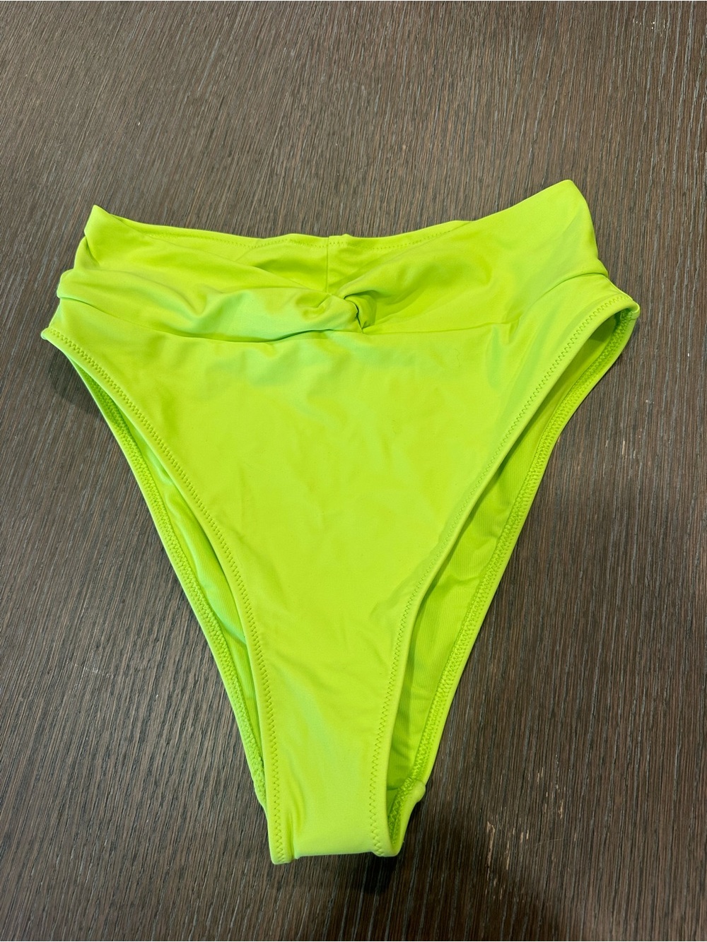 NWOT aerie Neon Lime High-Waist Bikini Bottom